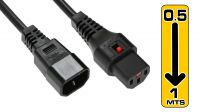 Cable de alimentación monitor M/H IEC Lock C13