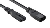 Cable de alimentación para portátil extensión IEC 60320 C7 > C8 2m