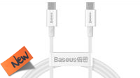 Cable Baseus Serie Superior USB-C - M/M QC3.0 PD100W blanco 2m