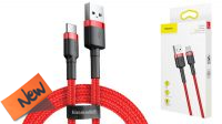 Cable Baseus USB-A M-USB-C M (max2Amp)  alu.Nylon 2m.