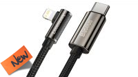 Cable Baseus Legend Series USB-C - Lightning 90º PD20W alu.Nylon Negro