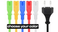Cable de alimentación para notebook colorido 1.8m