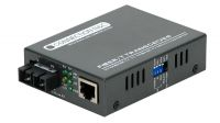 Transceptor 10/100 BaseT a 100 BaseFX fibra monomodo 25 Km SC