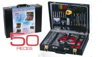 Kit de herramientas para hogar completo de 50 piezas