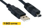 Cable USB 2.0 tipo A-mini B 4 pines, 1.80m