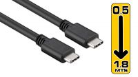 Cable USB-C M/M 2.0 - Negro