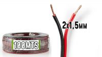 Cable de Audio (Altavoces) 2 x 1,5 mm  100 m