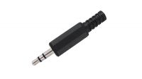 Conetor jack 3.5mm stereo M c/proteção cabo negro  (5)