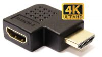 Adaptador angulado izquierda HDMI M/H Negro