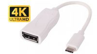 Cable adaptador USB 3.1 a Displayport Hembra 4K Blanco