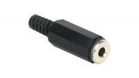 Conector Jack 3.5mm Hembra estéreo plástico para soldar