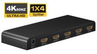 Multiplicador 4 saídas HDMI 4K x 2K Full HD 3D