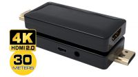 Repetidor de sinal HDMI 2.0 até 30m resolução 4Kx2K@60Hz