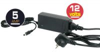 Transformador para câmaras CCTV 12V 5A 60W