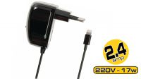 Transformador 230V a Lightning 8 pines compatible con Apple 2400mA