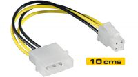 Cable adaptador de alimentación Molex a P4 0.1m