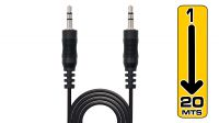 Cable multimedia audio estéreo Jack 3.5mm M/M