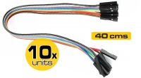 Cable interno para jumper H/H 0.4m (10 unids)