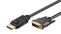 Cable DisplayPort 1.2 a DVI-D Dual Link - Macho/Macho, Conectores Dorados