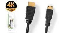Cable mini HDMI-HDMI 1.4 Ethernet M/M Gold Plated