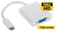 Cable adaptador de monitor USB Tipo C Macho a VGA Hembra 0.15m