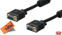 AKR 8247 : Cable VGA doble apantallamiento Premium HD15 Macho / HD15 Macho Negro (25 m)