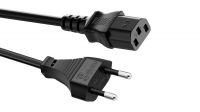 Cable de alimentación enchufe CEE7/16 (Europa) - SFO IEC C13 Negro 1.5m