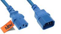 Cable alargador alimentación SFO azul  M/H  0.50m