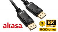 Cabo monitor Displayport 1.4 8K 60Hz/4k 120Hz M/M preto 2m