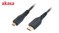 Cable micro HDMI a HDMI 1.4 4K con ethernet M/M Gold Plated 1.5m