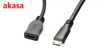 Cabo adaptador mini HDMI Macho a HDMI Fêmea preto