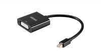 Cabo adaptador mini DisplayPort Macho a DVI-D Fêmea preto 20cm