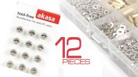 Kit de 12 tornillos acero inoxidable rosca gruesa en blister