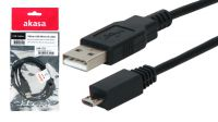 Cable Akasa USB 2.0 Tipo A-Micro B Macho-Macho, 1 m