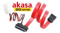 Cable SATA con Molex para SATA Slimline con datos y alimentación 0.20m