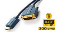 Cable adaptador HDMI a DVI-D Ultra HD4K a 50/60Hz Gold Plated M/M 3m