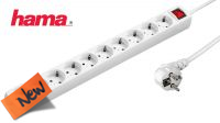 Regleta 10 x Schuko con interruptor Blanca 3m