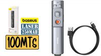 Puntero láser Baseus Wireless 100m USB / USB-C Gris