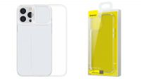 Funda protectora Baseus comp. iPhone 13 Pro Max blanca/transparente