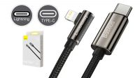 Cable Baseus Legend Series USB-C - Lightning 90º PD20W alu.Nylon Negro (1m - 2m)