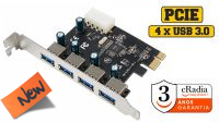 Tarjeta cRadia de Expansión PCI Express con 4 Puertos USB 3.0
