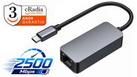 Adaptador USB 3.1 a Ethernet RJ45 Gigabit 20cm negro