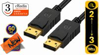 CR 3922 : Cabo Cradia monitor Displayport 1.2 4K 60Hz 4096x2160 M/M preto (2 m)