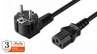 Cabo de alimentação cRadia preto (0.5-3Mts)