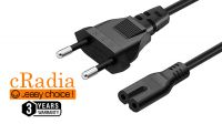 Cable de alimentación cRadia Schuko Macho - IEC C7 (2 pines, Europlug)