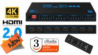 Conmutador cRadia Matrix 4x4  4K@60Hz  HDMI2.0B   HDMI