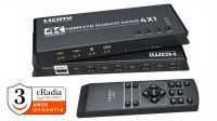 KVM 4p. HDMI Multivisor 4k Video Splitters 5 modos 4k@30Hz con mando