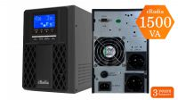 SAI/UPS Online cRadia 1500VA (1350W) - Sistema de Alimentación Interrumpida con pantalla LCD, Alarma, 2x Schuko + Ventilación - MIAMI CRA 6015