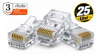 Conector RJ45 CAT6 UTP AWG23 (Pack 25uds)