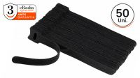 Brida velcro 150 x 12 mm Negra (50)